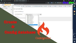 Tạo database và config kết nối database codeigniter 3|dandev