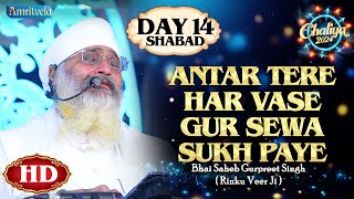 ANTAR TERE HAR VASE GUR SEWA SUKH PAYE HD DAY 14 SHABAD CHALIYA 2024 - AMRITVELA TRUST