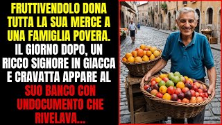 FRUTTIVENDOLO DONA TUTTA LA MERCE A UNA FAMIGLIA POVERA. IL GIORNO DOPO, UN UOMO RICCO APPARE E…