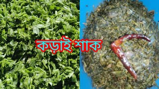 পিঁয়াজ কলি দিয়ে কড়াই শাক এর এক অসাধারণ রেসিপি আজকে বানালাম। #recipe #kadaishak#cooking #vlog