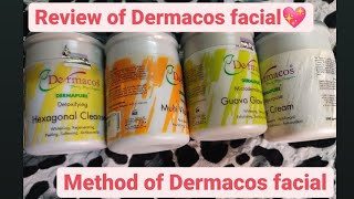 Dermacos whitening facial complete method/reviews of Dermacos facial/best facial at home.