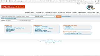 Finding Databases and Articles