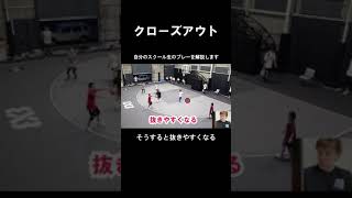 【バスケ解説】クローズアウトを制しよう #Shorts