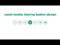 Social Media Share Button Design With Hover Effects in Pure HTML and CSS | Tutorial