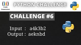 Python Challenge Program | #6