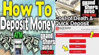 GTA 5 Online - How To Deposit Money! ATM Locations NOT Needed (GTA V Online Gameplay)#@GTA_V #AKM