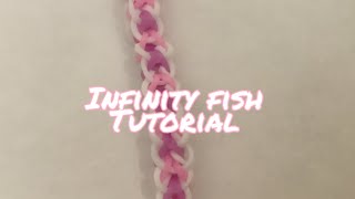 ✨How to make a infinity fish🐠| rainbowloom | tutorial 🌸
