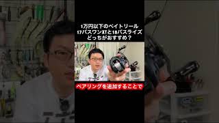 【1万円以下ベイトリール】17バスワンXTより18バスライズがおすすめな理由【バス釣り】