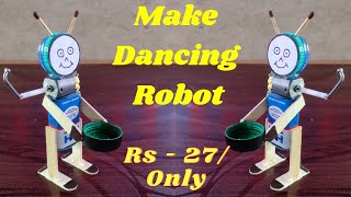 #robot How to make Self moving robot at home - mini dancing robot toy diy - best science project