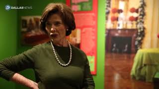 Laura Bush tours "All Things Bright and Beautiful" Christmas exhibit