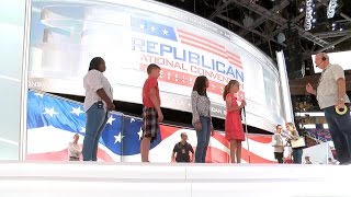 Cleveland students recite Pledge of Allegiance at RNC opening ceremonies