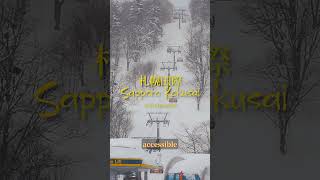 Snow covered hot spring town in Japan (Jozankei)