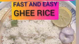 EASY AND FAST GHEE RICE USING COOKER .ಸುಲಭವಾಗಿ ಕುಕ್ಕರ್ ನಲ್ಲಿ  ಮಾಡುವ ತುಪ್ಪದ ಅನ್ನ .