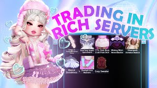 TRADING In ROYALE HIGH RICH SERVERS..?! #69