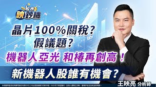 晶片100%關稅？假議題？機器人亞光 和椿再創高！新機器人股誰有機會？｜股市映鈔機 王映亮 分析師｜20250210