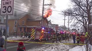 BOUND BROOK NEW JERSEY WORKING STRUCTURE FIRE 1/7/18 SECOND ALARM FATAL FIRE