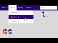 Dropdown Menu with Search bar using HTML and CSS