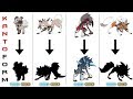 Kanto Form Rockruff & Lycanroc Evolution Midday/Midnight/Dusk
