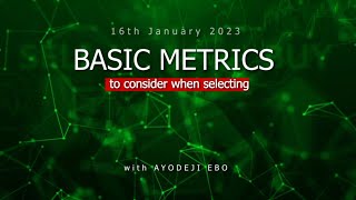 Basic Metrics to Consider When Selecting Stocks_16012023