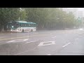 Walking in the Record-Breaking Heavy Rainfall in Korea. Soothing Sound Relaxes Your Exhausted Mind.