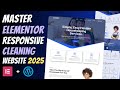 🔥Complete Responsive CLEANING SERVICE WEBSITE using ELEMENTOR | Wordpress Elementor Tutorial 2025