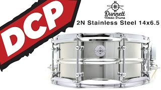 Video Demo: Dunnett Classic 2N Stainless Steel Snare Drum 6.5x14