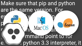 ImportError: No module named sklearn (Python)