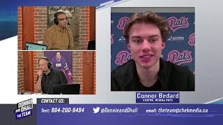 Connor Bedard on his draft year, attention and the Canucks