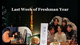 【Vlog】Last Week of Freshman Year// 慶應大学1年生の最後の一週間/ 期末テスト