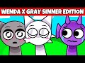 WENDA Kisses GRAY! Incredibox Sprunki Sinner Edition - All Reactions, Simon + Tunner