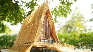 How to make the Cadet Chapel at the USA with wooden sticks