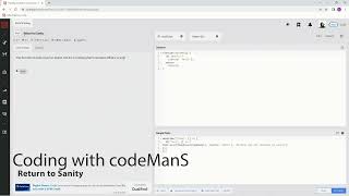 (Archived) Codewars 8 kyu Return to Sanity Javascript
