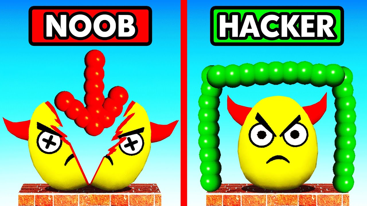 Noob Vs Hacker Draw To Smash Youtube