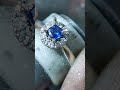 Engagement Ring Inspiration: Exquisite Surrounding Sapphire Diamond Design #ringmaking #jewelry