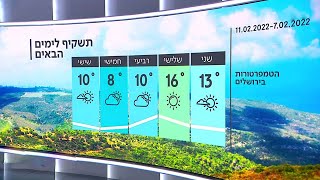 התחזית 06.02.22: הטמפ' עולות, גשם יירד בעיקר בצפון