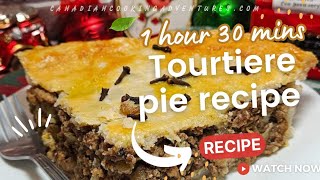 Tourtiere Christmas Meat Pie (French Canadian) holiday recipe | Canadian Cooking Adventures