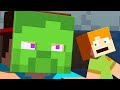 ZOMBIE STEVE?! Minecraft Animation - Alex and Steve Life