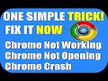 fix google chrome not working opening,google chrome won't open stopped working,crash problem solved