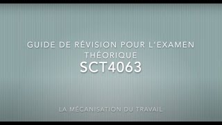 Guide de révision pour l'examen théorique SCT4063