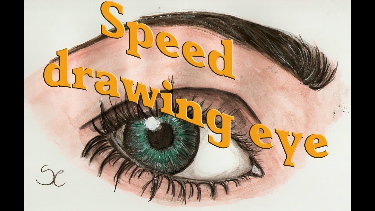 Speed Drawing Eye Youtube