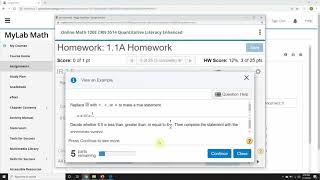 MyMathLab Tutorial Math 120E Online