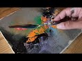 easy acrylic painting technique colorful abstract painting surajfinearts