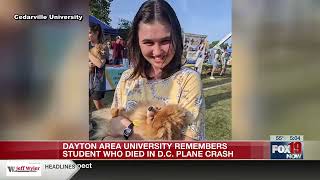 Dayton area university remembers student who died in D.C. plane crash