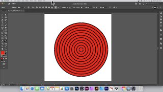 Create live CONCENTRIC CIRCLES illustrator tutorial