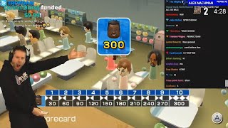 I finally bowled 300 on Wii Sports Bowling - Live Stream