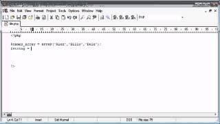81. The implode Function with File Handling Example