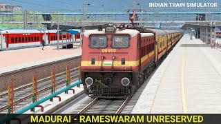 06653 Madurai - Rameswaram Unreserved | Train Simulator | Indian Train Game | Tamil Play Games