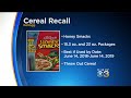 RECALL ALERT: Kellogg's Recalling Honey Smacks Cereal