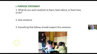 Purpose statement vs. behavioral objectives.2