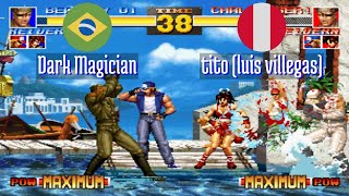 FT5 @kof95: Dark Magician (BR) vs tito (luis villegas) (PE) [King of Fighters 95 Fightcade] Feb 10